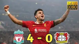 Liverpool vs Bayer Leverkusen 4-0 II Highlights & Goals II Champions League 2024