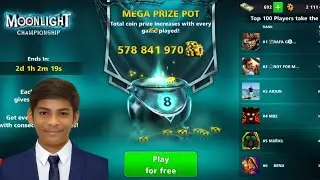 ✨🎱 8 Ball Pool 🌙 Moonlight Championship 🏆 - ALI GAMING 🎮 ✨
