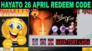 FREE FIRE REDEEM CODE TODAY | 26 APRIL | REDEEM CODE FREE FIRE | FF REDEEM CODE TODAY 26 APRIL