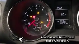 How reset oil service VW GOLF 6 without MENU!