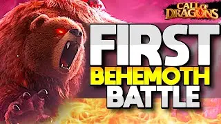FIRST Live Behemoth Giant Bear Battle - Call of Dragons