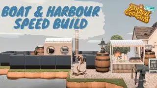 Boat & Harbourside Speed Build // Animal Crossing New Horizons