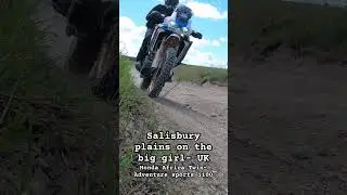 Salisbury plain- UK on the big girls.. Honda Africa Twin Adventure Sports 1100- #salisburyplain