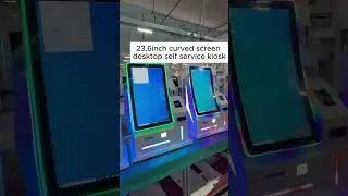desktop kiosk #kiosks #curvedscreen #selfservice #selfservicekiosk #countertop #touchkiosk  #tech
