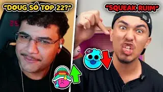 SÓ TOP 22 NO DOUG?? 🤣👎 React do TOP 93  BRAWLERS de PIOR ATÉ MELHOR no BRAWL STARS do gaebe!