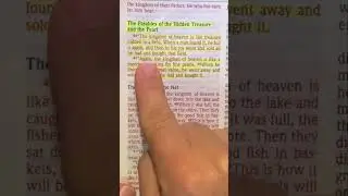 Matthew 13:44-46 Parable of the hidden treasure & pearl