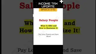 🚨 Pay rent ➜ Claim tax (ITR) ➜ Repeat ✅ #yshorts #hra #salary #savetaxes #tax