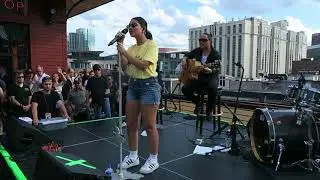Alessia Cara sings How Far I'll Go on the roof of Aldeans for 107.5