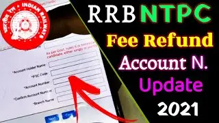 rrb ntpc fee refund process 2021 |rrb ntpc fee refund process ||