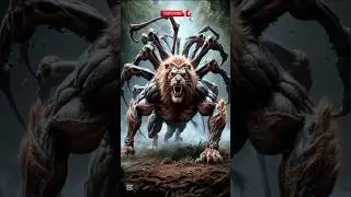 Lion-Spider & Tiger-Dinosaur Hybrid | Unbelievable Animal Fusions #animals #hybrids #shorts
