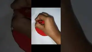 How to draw a Cricket ball #drawing #shorts