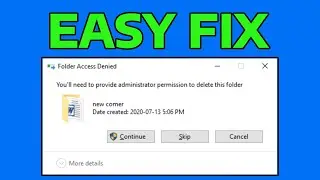 How To Fix You'll Need To Provide Administrator Permission To Delete The Folder