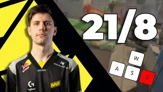 b1t POV on Faceit with keystrokes | 21/8 🤯 | CS2 PRO POVs