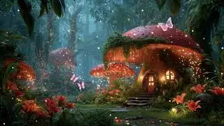 Mushroom Fairy House  | Fantasy Music & Ambience for Coloring, Reading,  Writing