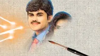 Wedding invitation video, whats app video, painting style,portraits