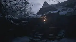 Resident Evil Village | Old Cottage in Village | Fireplace and Wind sounds | ASMR Ambience