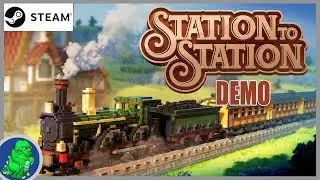 Station to Station 🚂 | PC | Spieldurchgang der Demo: Eisenbahnnetzwerk im Voxel-Look