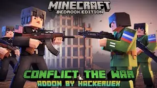 Minecraft War Mod Minecraft Bedrock - Confliict The War Addon | American Army Vs Russian Army