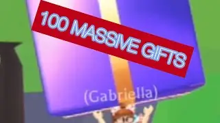 OPENING 100 MASSIVE GIFTS IN ADOPT ME