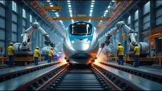 How Bullet Trains are made in Mega Factory? #BulletTrain #HowItsMade #TrainFactory