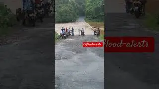 Huge flood . Overflow in belpahari bridge crossing. #belpahari #jhargram #flood #viral #rainyseason