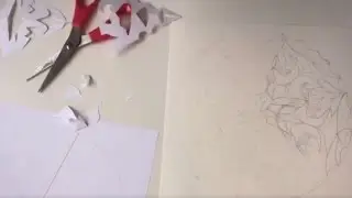 Een mandala maken met je zelfgemaakte sjabloon, Afl 8, 2017