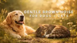 Calming Brown Noise for Dogs & Cats &ndash; 8 Hours   Safe, Gentle & No Audio Spikes