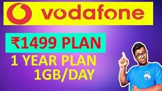 Vodafone ₹1499 Plan with 1GB daily & 365 Days Validity