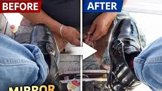 ASMR Street Shoeshine Boots 👢 
