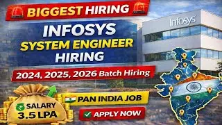 Infosys System Engineer Hiring OUT - Apply Now | Infosys Off Campus drive 2024, 2025, 2026 Batch