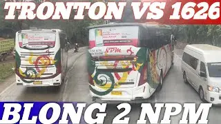 Tronton vs 1626 blong kanan 2 npm nyaris di tombak truck batu bara miyor