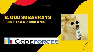 B. Odd Subarrays Codeforces Round 794 Solution in Hindi