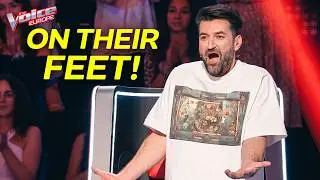 34 Voices That Made EVERYONE Jump To Their Feet! | The Voice Europe