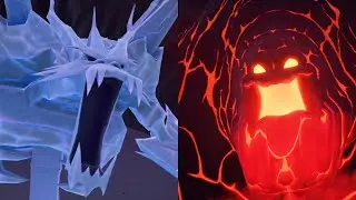 Ice Titan and Lava Titan, the Second and Third Elemental Monster Boss Fights - Kingdom Hearts III