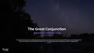 Jupiter and Saturn Conjunction - Live