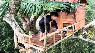 200 days to build a house on an ancient tree over 70m high #4