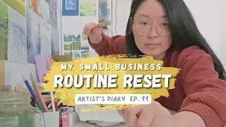 Weekly Routine Reset | Life of an artist building a small business 🌸 vlog 11