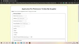 How to Create Application Form Design using HTML and CSS || How To Make Form Tutorial #2