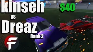 Kinseh vs Dreaz (Rank 2) | FeerRL Title Match! | $40 Rocket League 1v1 Showmatch
