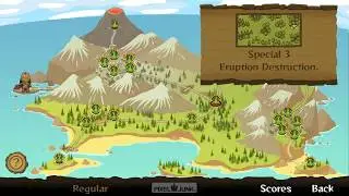 PixelJunk Monsters Ultimate, Tiki Island, Special 3 - Eruption Destruction (Regular difficulty)