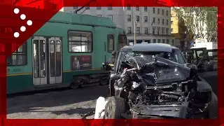 Incidente d'auto per Ciro Immobile a Roma: scontro con un tram della linea 19