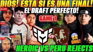 😲analizan Final HEROIC vs PERU REJECTS Game 1 Bo5 - PGL Wallachia Season 7😲Parker vs Wisper
