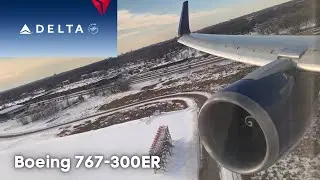 Delta 767-300ER Winter landing Minneapolis
