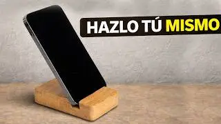 Haz un soporte de celular elegante con madera reciclada
