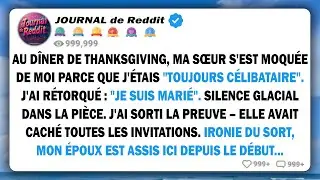 Ma sœur m'a dit célibataire au dîner - alors que mon conjoint était assis juste là