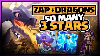 ZAP DRAGONS is so STRONG! | TH13 war attack strategy 2020 |  How to use lightning spell | MUST TRY |
