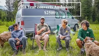 Overland Camping  - 18 Year Old Converts Ambulance