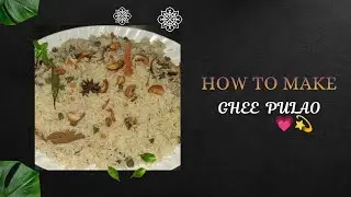 Pure desi ghee me bana hua Ghee Pulao 😍Simple, aromatic aur full of taste 🍚✨#GharKaKhana #GheeLove 