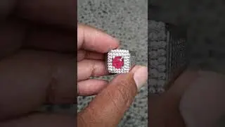 Promo Batu cincin natural asli pinkish red ruby NH madagascar 1.88ct - harga Rp. 1.57jt