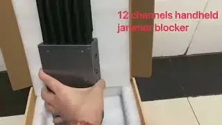 12 Bands 2G 3G 4G 5G Handheld Signal Jammer WiFi GPS Lojack VHF UHF 20m Radius